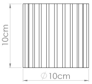 Sollux SL.1819 - Faretto AURA 1xGU10/10W/230V 10 cm rosso