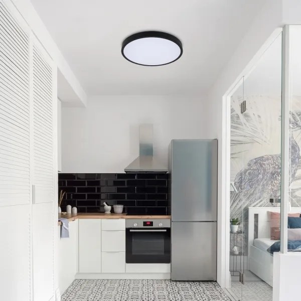 Rabalux 71440-Plafoniera LED dimmerabile da bagno ALENZO LED/36W/230V IP44 nero +RC