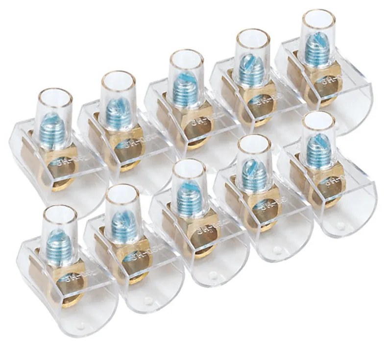 Morsetti elettrici a cappuccio 6mm unipolare Confezione 10pz Aigostar