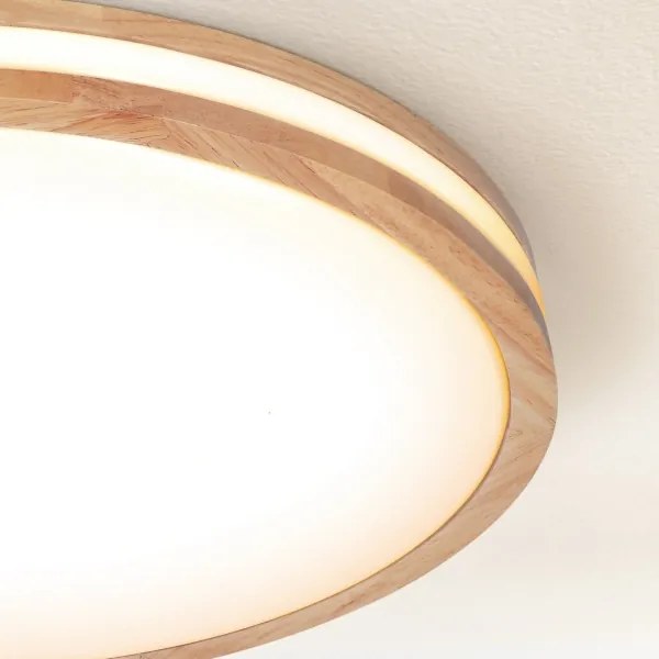 Brilagi-LED Plafoniera dimmerabile MOLINA LED/72W/230V 3000-6500K finitura rovere Ø 78 cm + telecomando