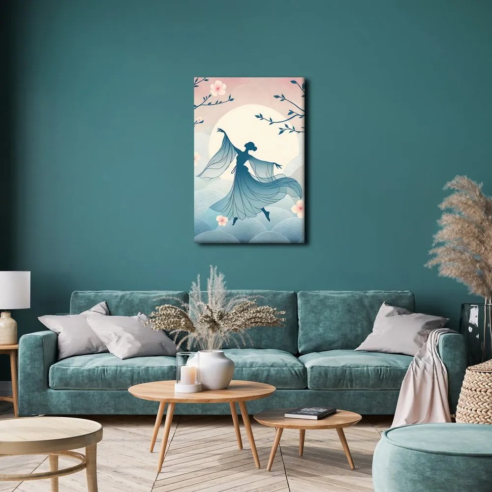 Quadro su tela – Danza elegante in un mattino floreale