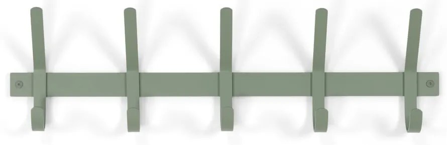 Appendiabiti da parete in metallo grigio-verde Dexter - Spinder Design