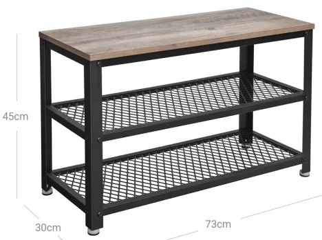 Scarpiera DAVOR marrone/nero