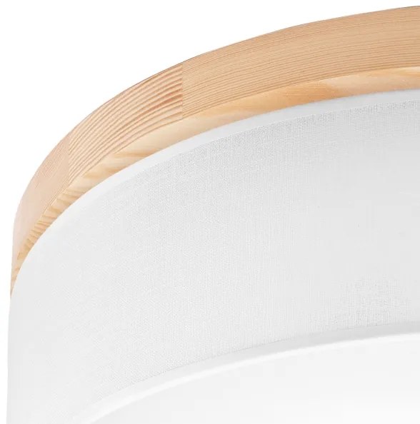 Brilagi - LED Plafoniera BELLADONNA 3xE27/15W/230V bianco/pino