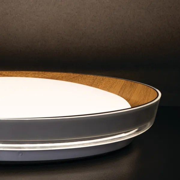 Kanlux 37317 - Plafoniera LED NIFU LED/17,8W/230V diametro 43 cm bianco/marrone