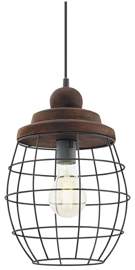 Eglo 49499 - Lampadario BAMPTON 1xE27/60W/230V