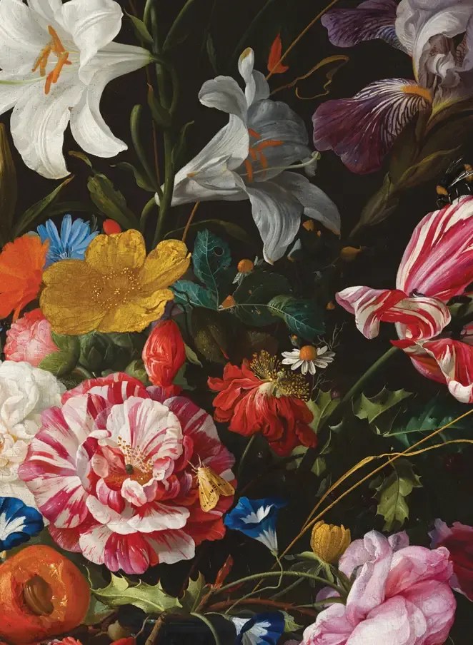 KEK Amsterdam Carta da parati panoramica Golden Age Flowers 5 - Multicolor - 3.896m