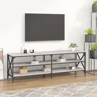 Mobile Porta TV Grigio Sonoma 160x40x50 cm in Legno Multistrato 826732