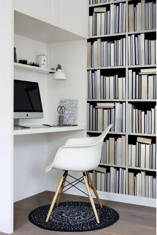 Carta da parati Libreria nero, 46.5 cm x 8.37 m