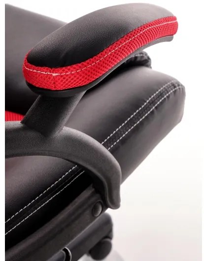 Sedia da ufficio KENU nera/rossa