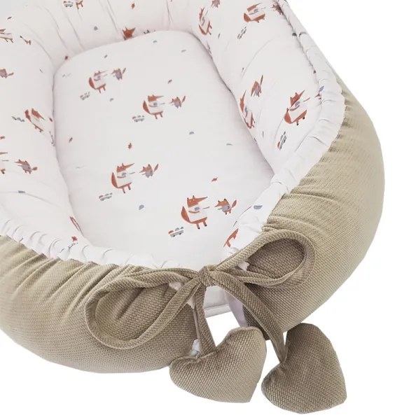 EKO - Cesto per bambini in cotone FOX 90x60 cm