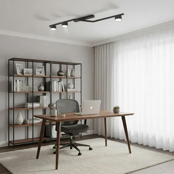 Plafoniera da soffitto SKAN 3xGX53/12W/230V nera