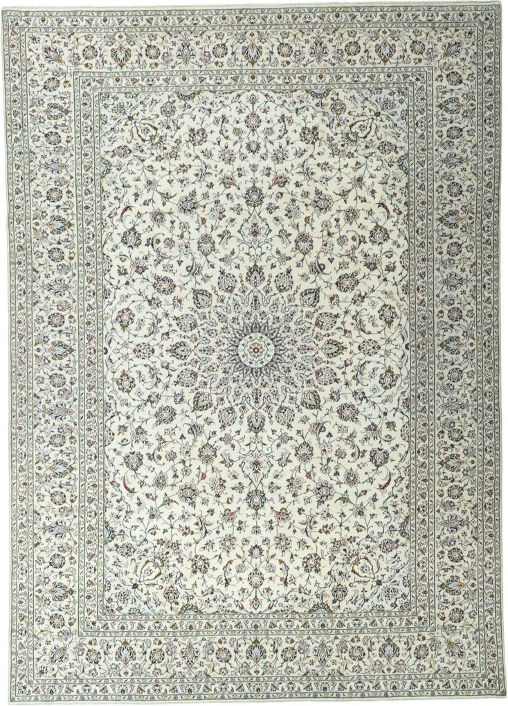 Kashan Tappeto persiano 290 x 410 Beige (Iran) Annodato A Mano
