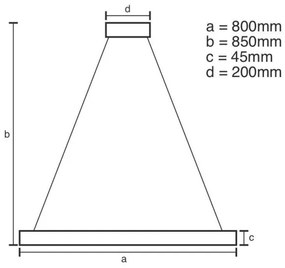 Lampadario a sospensione con filo LED dimmerabile LED/100W/230V 3000-6500K + telecomando