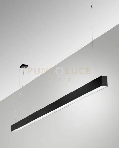 Millet sospensione nera  3000k 3380lm 23w prismatic dimmerabile dal...