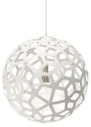 Coral Lampada a Sospensione Ø60 Bianco 2 Lati - David Trubridge