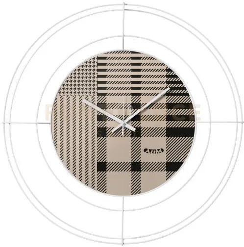 Orologio nudo piccolo tartan bianco ,tartan in ferro diametro59cm