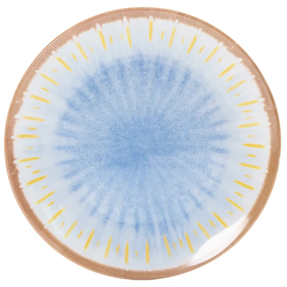 Piatto frutta 23 cm in melammina blu Soler