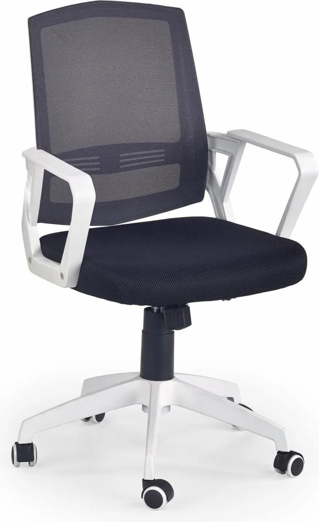 Sedia da ufficio Ascot in bianco/nero