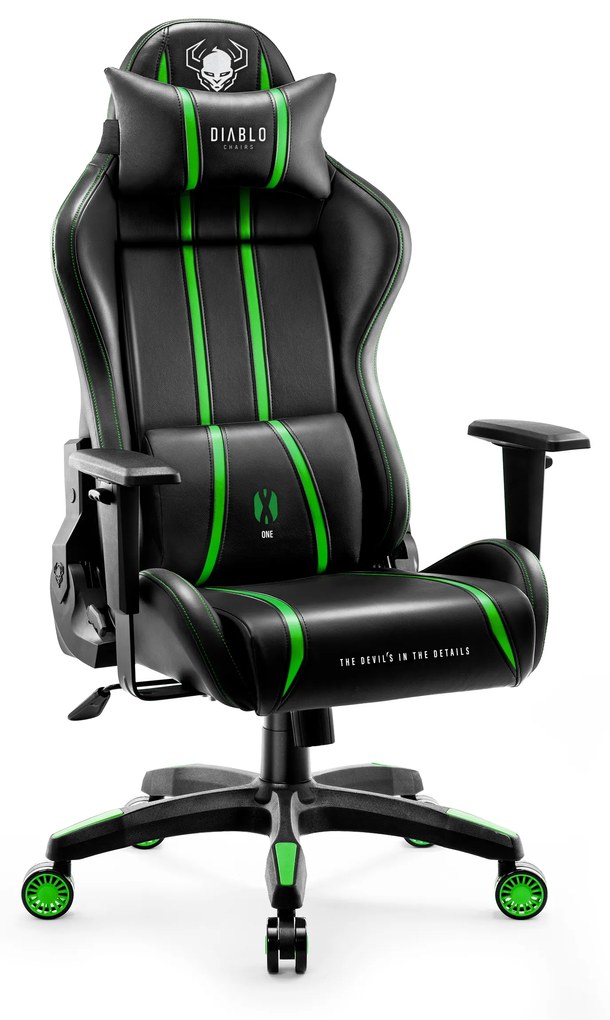 Sedia da gaming Diablo X-One 2.0 Normal Size: Nero-verde