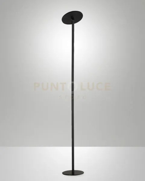 Regina lampada da terra nero s/figlia 1 luce a led cct 3000k - 4000...