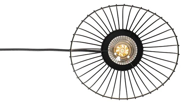 Lampada da tavolo moderna nera 20 cm - Pua