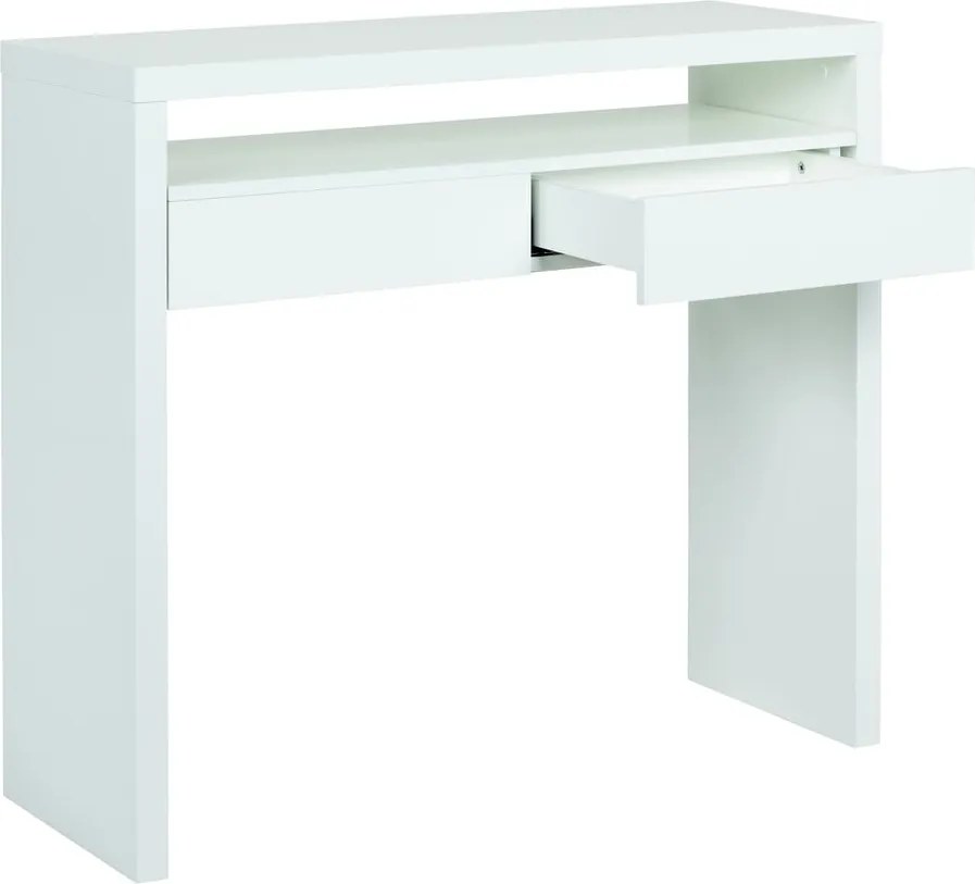 Scrivania con piano estraibile Console Mel - Woodman