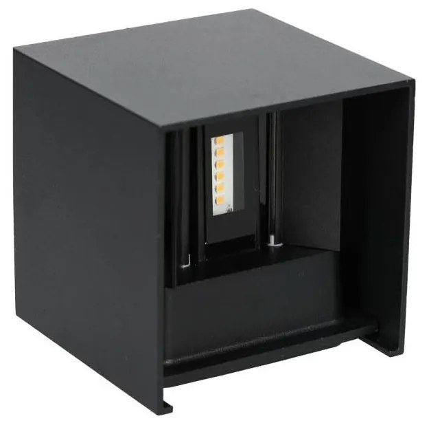 Applique a LED da esterno QUERK 2xLED/3W/230V 3000K IP54 nero