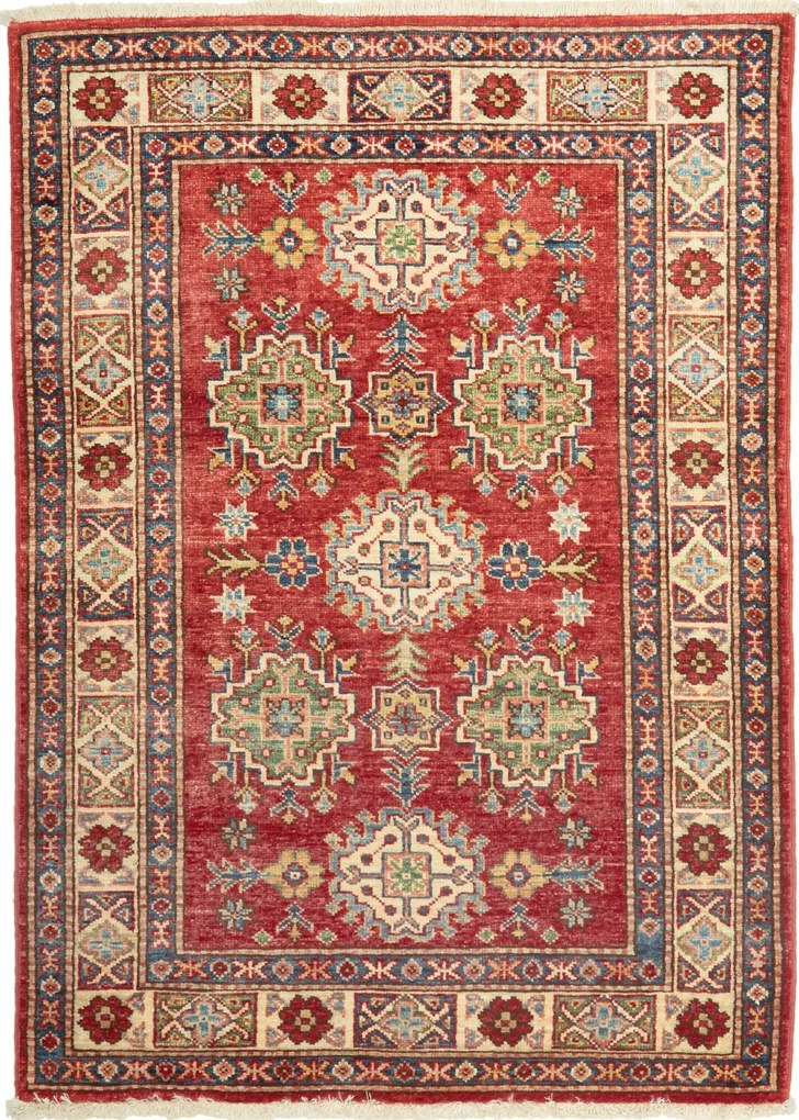 Kazak Tappeto 80 x 110 Rosso (Pakistan) Annodato A Mano