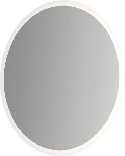 Specchio con illuminazione integrata bagno tondo L 90 x H 90 x P 3 cm grigio / argento