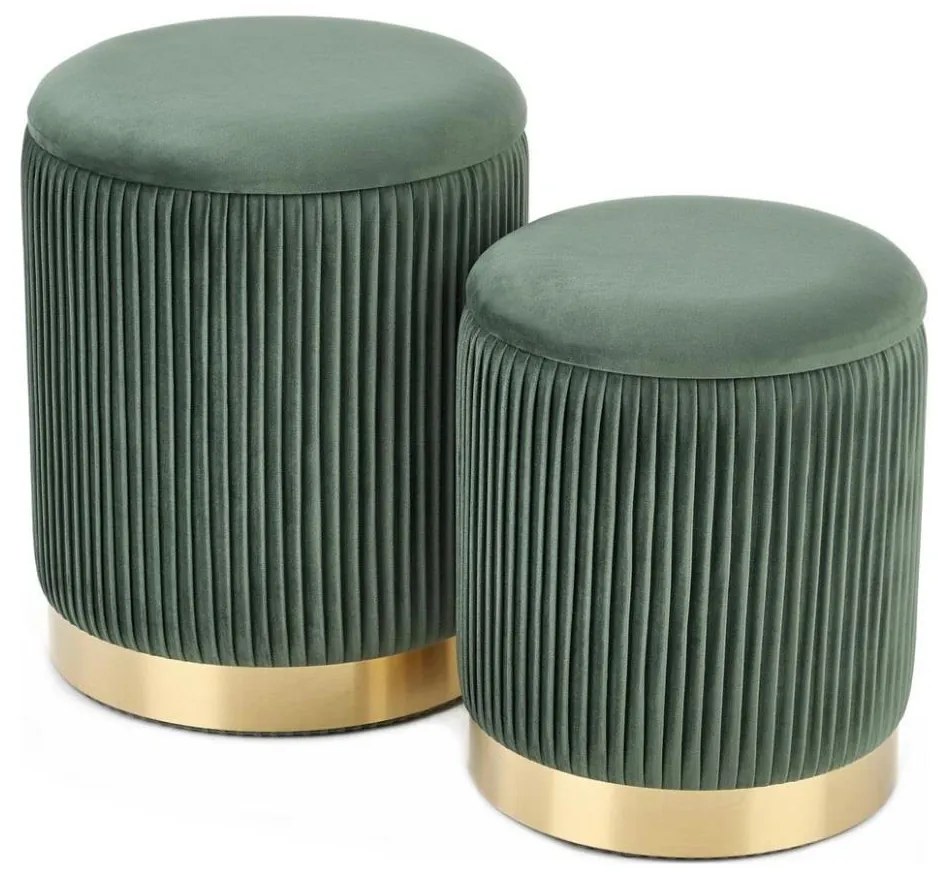SET 2x Tabacco MONTY diametro 36/44 cm verde/oro