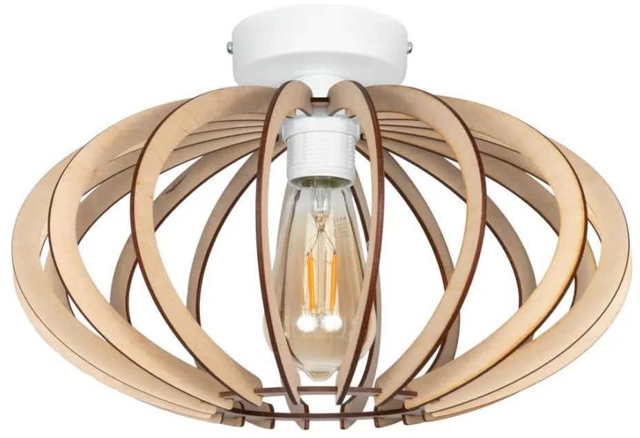 Surface-mounted lampadario EARTH 1xE27/60W/230V bianco/beige