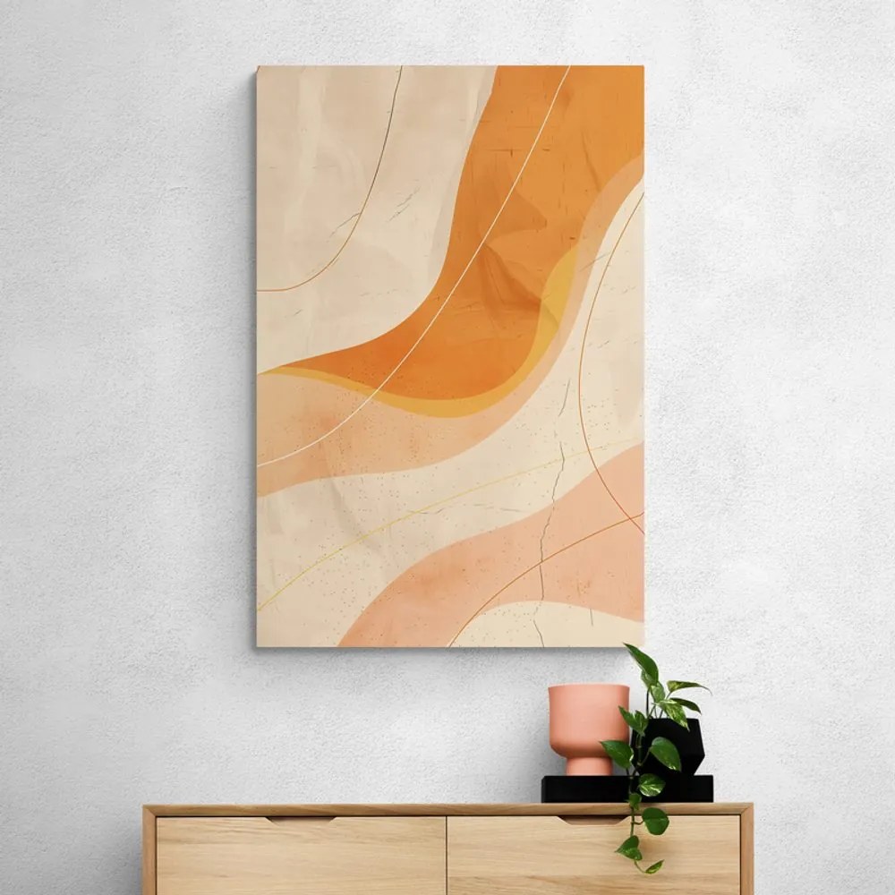 Quadro su tela – Linee artistiche Peach Fuzz