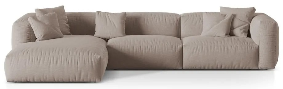 Divano angolare componibile beige (angolo sinistro) Martina - Micadoni Home