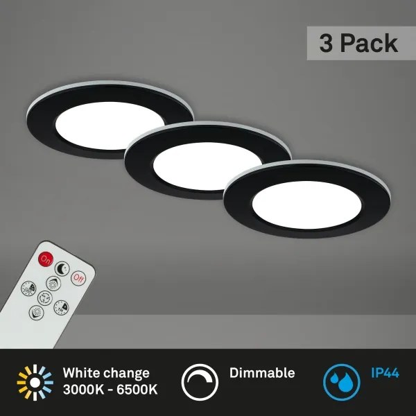 Briloner - SET 3x Lampada LED dimmerabile da bagno LED/4,8W/230V IP44