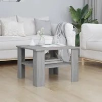 Tavolino da Salotto Grigio Sonoma 60x60x42 cm Legno Multistrato cod mxl 6662