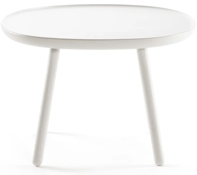 Tavolo in legno massiccio bianco, ø 64 cm Naïve - EMKO
