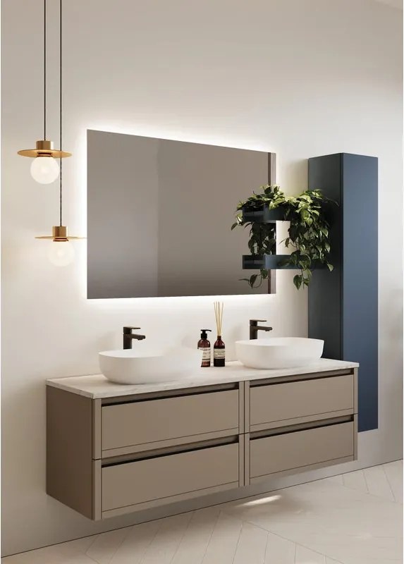 Colonna per mobile bagno 2 ante P 27 x L 30 x H 160 cm blu mood