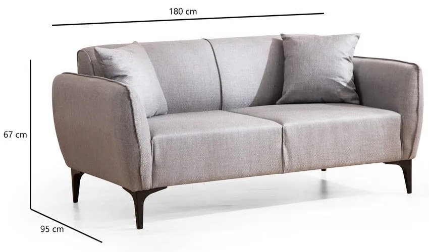 Divano grigio chiaro - Belissimo - Balcab Home