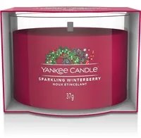 Sparkling Winterberry, candela votiva profumata Yankee Candle