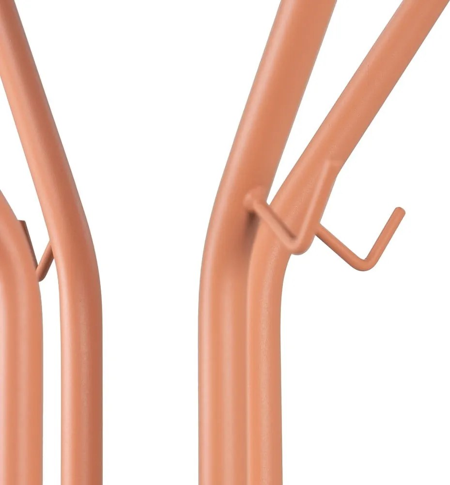 Appendiabiti color salmone in metallo ø 40x170 cm Jessy – Spinder Design