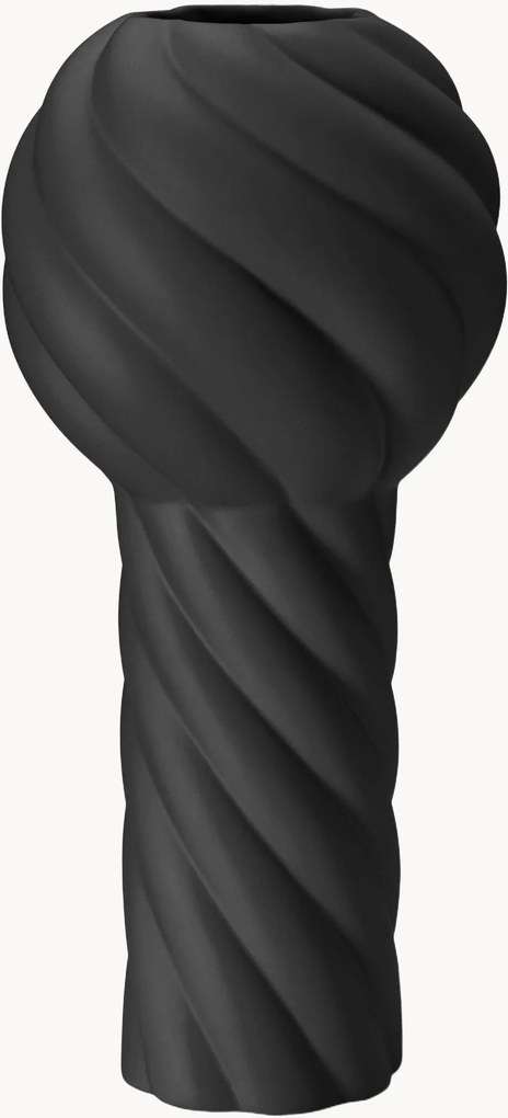 Vaso in ceramica dipinto a mano Twist Pillar, alt. 34 cm