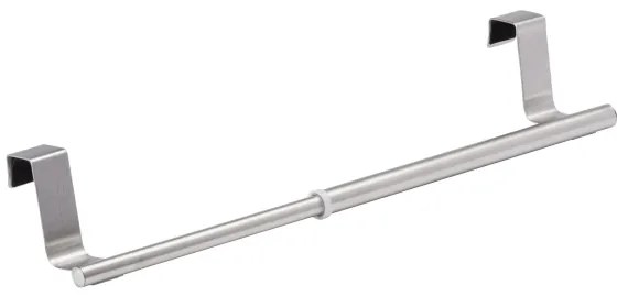 WENKO 79173100 - Porta asciugamani TELESCOPE 7x6 cm in acciaio inox/argento/nero