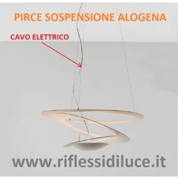 Artemide cavo elettrico e portalampada di ricambio per Pirce sospensione alogena