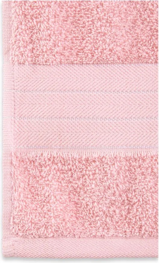 Set di 2 asciugamani in spugna di cotone rosa 70x140 cm - Good Morning