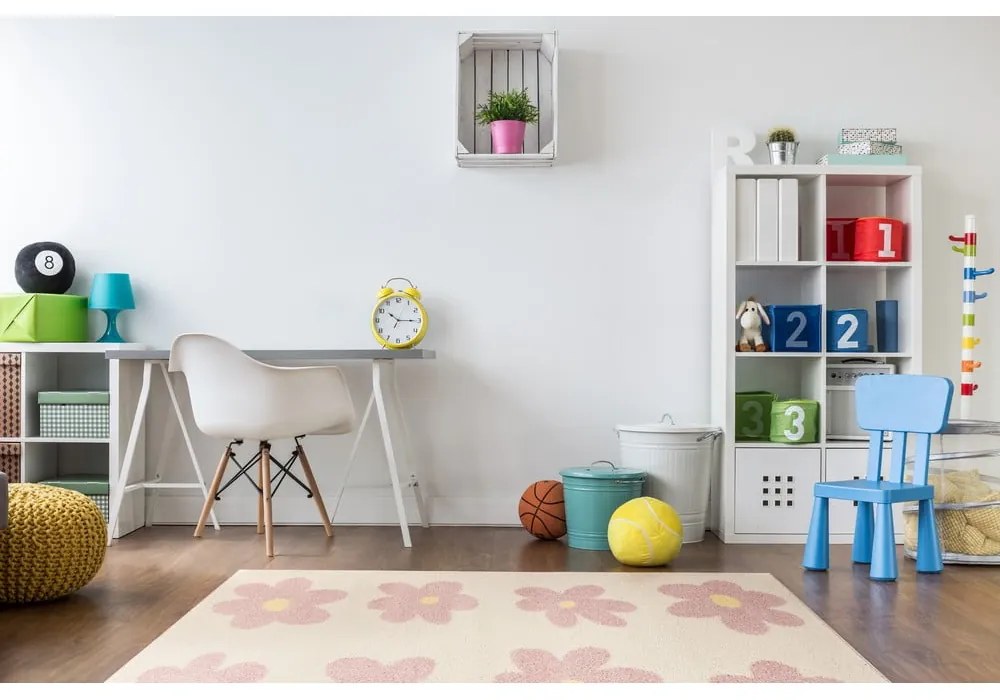 Tappeto per bambini rosa e avorio 160x230 cm Dazzy Rose – FD