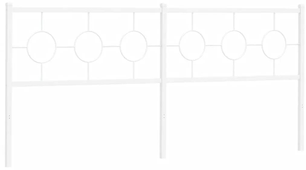 Testiera in metallo bianco 193 cm