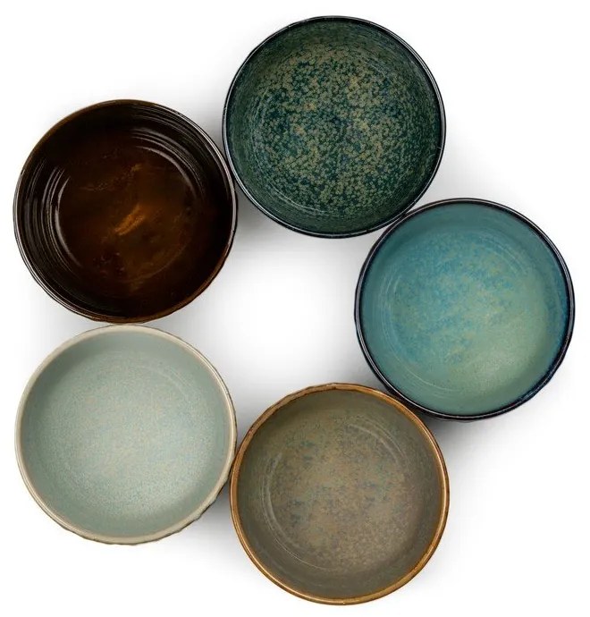 Tazzine in set in porcellana 5 pz 200 ml Sara – Bredemeijer