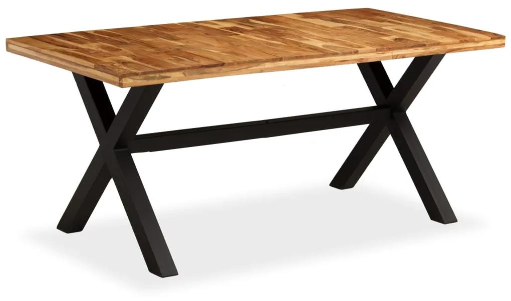 Tavolo da Pranzo Legno Massello di Acacia e Mango 180x90x76 cm