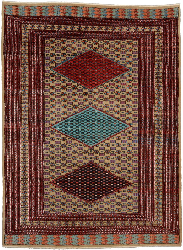 Turkmen Tappeto 190 x 260 Marrone (Pakistan) Annodato A Mano
